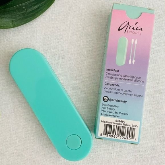 Ace Beauté Serenity Eyeshadow Palette & Aria Reusable Makeup Swabs New - Picture 8 of 8